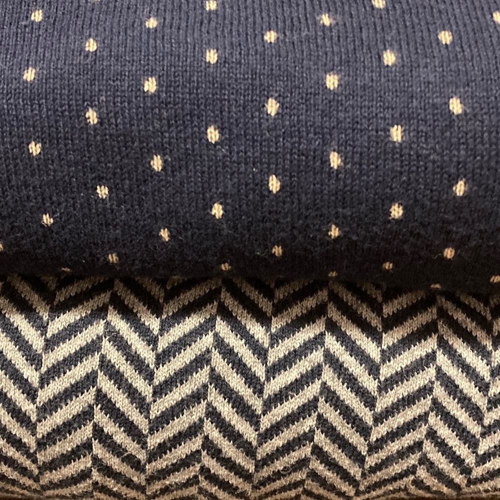 Bundle Set 100% Cotton Cardigans Hilfiger Crown & Ivy Chevron Polka-Dot NWOT